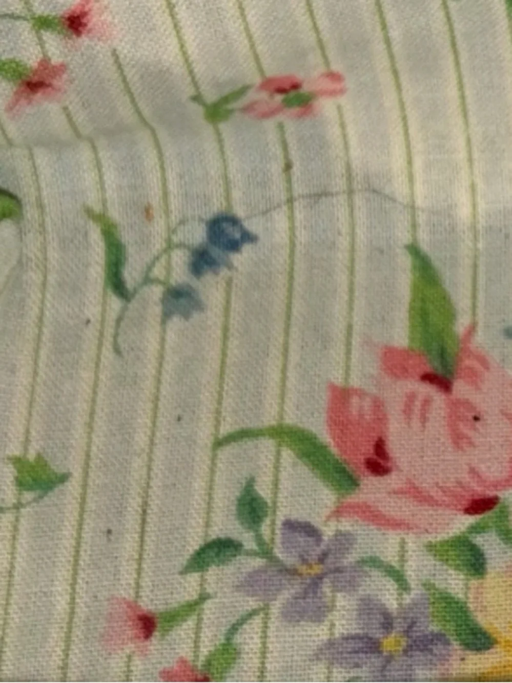 Vintage Longaberger “Mixed Bouquet” Floral Lined Woven Basket